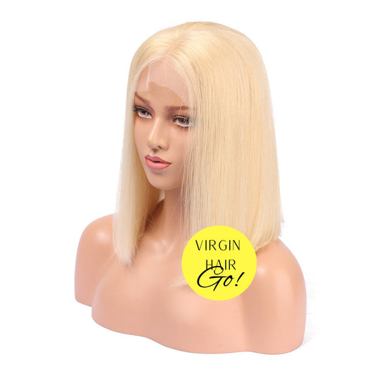 Blonde Virgin Human Hair 613 Bob wigs